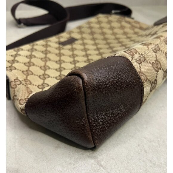 Vintage GUCCI GG Fabric Shoulder Cross Body Bag - Picture 6 of 14